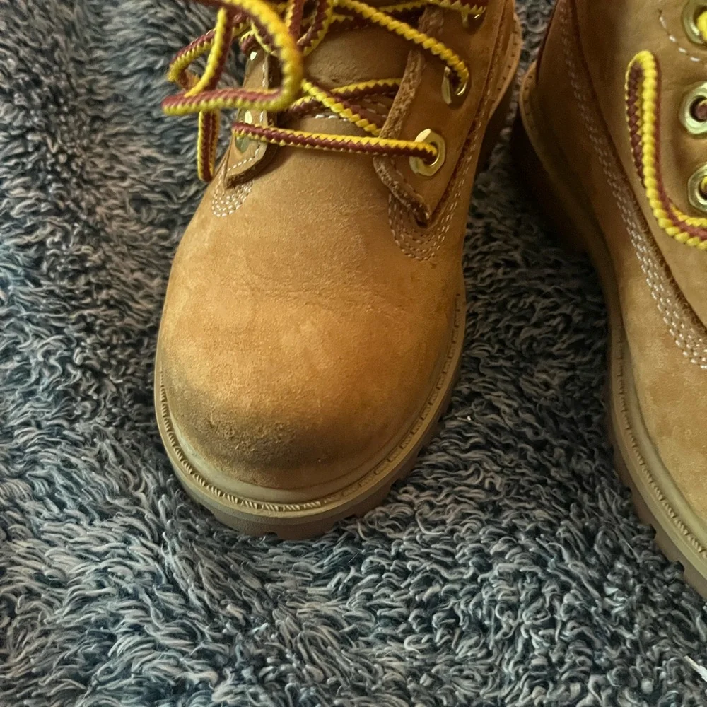 Timberland Kids Wheat Nubuck Lace-Up Boots